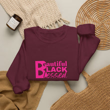 Load image into Gallery viewer, Beautiful. Black. Blessed. Crewneck