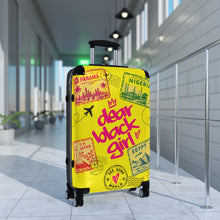Load image into Gallery viewer, Dear Black Girl Bright Yellow Suitcase