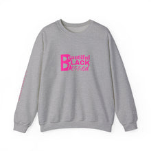 Load image into Gallery viewer, Beautiful. Black. Blessed. Crewneck