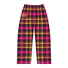 Load image into Gallery viewer, Crown Pink Plaid Pajama Pants