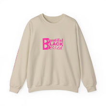 Load image into Gallery viewer, Beautiful. Black. Blessed. Crewneck