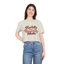 Load image into Gallery viewer, Fearfully and Wonderfully Made Cropped Tee