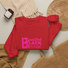 Load image into Gallery viewer, Beautiful. Black. Blessed. Crewneck
