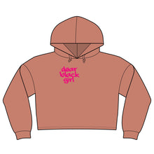 Load image into Gallery viewer, Dear Black Girl Cropped Hoodie — Empowering Women's Graphic Hooded Sweatshirt
