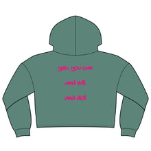 Load image into Gallery viewer, Dear Black Girl Cropped Hoodie — Empowering Women's Graphic Hooded Sweatshirt
