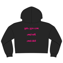 Load image into Gallery viewer, Dear Black Girl Cropped Hoodie — Empowering Women's Graphic Hooded Sweatshirt

