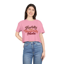 Load image into Gallery viewer, Fearfully and Wonderfully Made Cropped Tee
