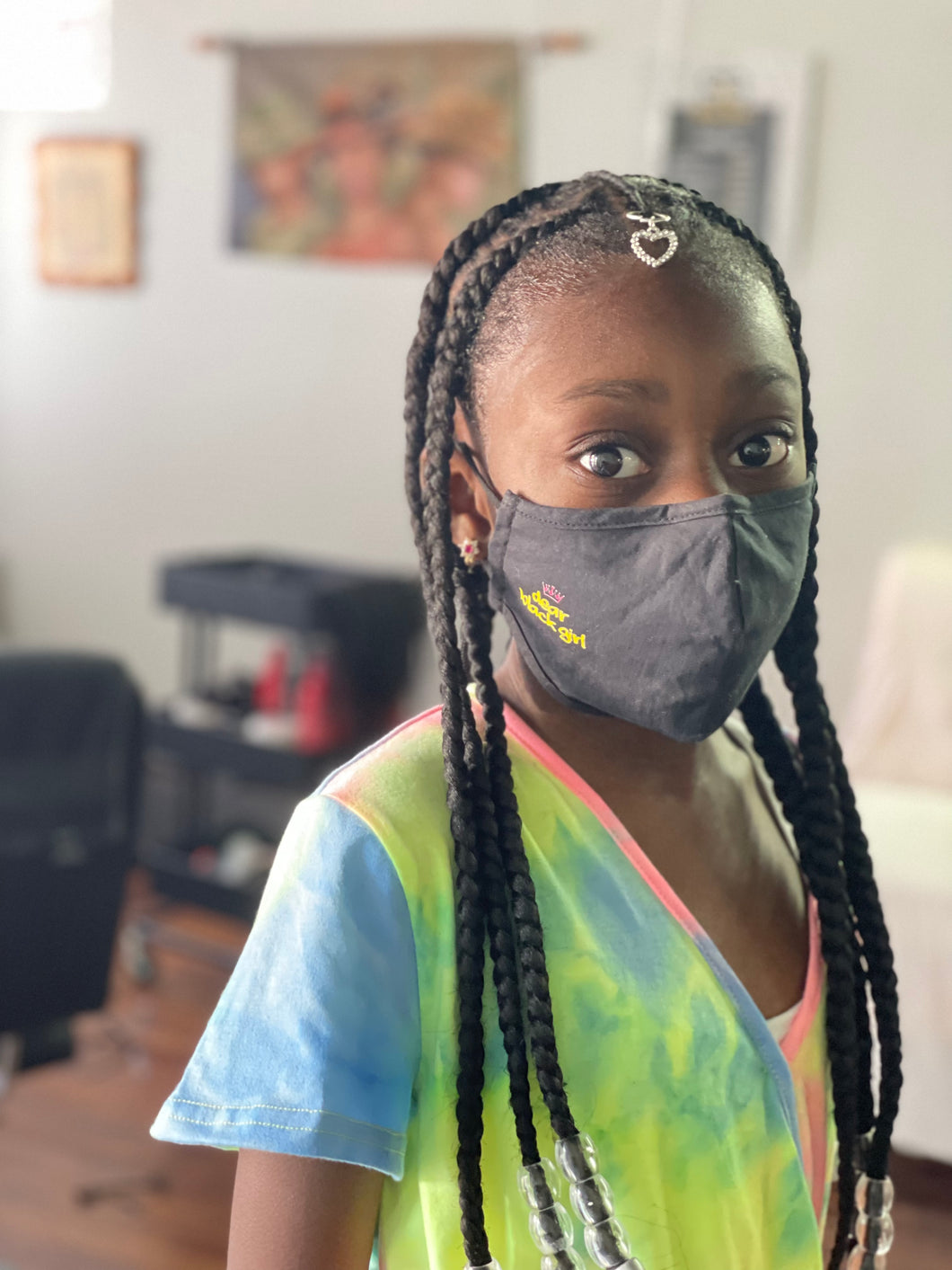 Dear Black Girl Face Mask for Youth