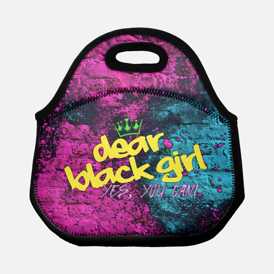 Dear Black Girl Graffiti Lunch Tote