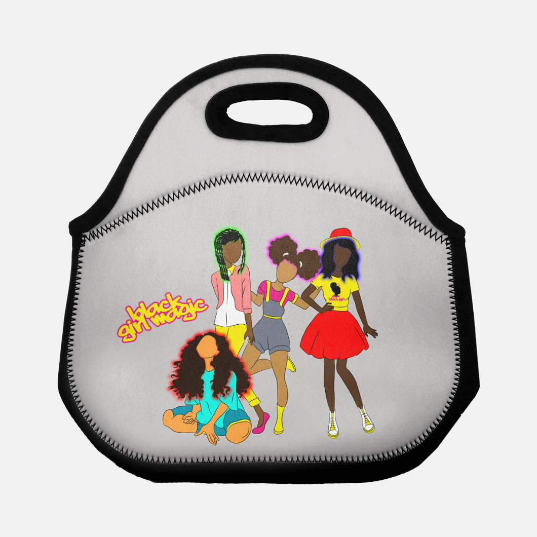 Black Girl Magic Lunch Tote - Gray